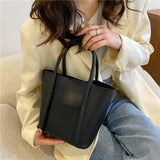 Large-Capacity Women Shoulder Bag High Pu Handbag Woman Shopping