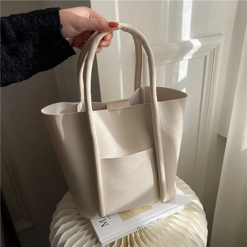Large-Capacity Women Shoulder Bag High Pu Handbag Woman Shopping
