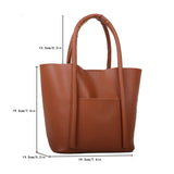 Large-Capacity Women Shoulder Bag High Pu Handbag Woman Shopping