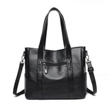 Large Capacity Women's Bags Shoulder Handbags Washed Pu Messenger Bags
