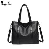 Large Capacity Women's Bags Shoulder Handbags Washed Pu Messenger Bags
