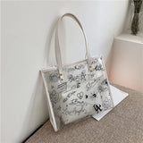 Women's Large Capacity Jelly Bag Summer Shoulder Beach Tote
