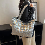 Quilted Cotton Handbag Large Tote Bag