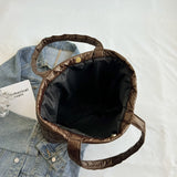 Quilted Cotton Handbag Large Tote Bag