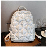 Large Quilted Handbag Nylon Shoulder Bag Winter Purse