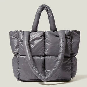 Large Tote Padded Handbags Winter Purse