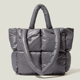 Large Tote Padded Handbags Winter Purse