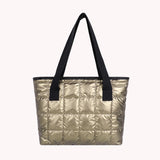 Quilted Women Shoulder Bag Large Tote Padded Handbags Winter Purse