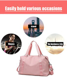 Large Travel Bag Women Cabin Tote Handbag Nylon Waterproof Shoulder Weekend Gym