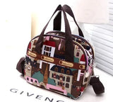 Waterproof Nylon Handbag Floral Cross-body Bag Tote Bolsas Feminina