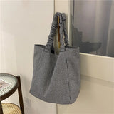 Large-capacity Canvas Handbag Retro Style One-shoulder Bag