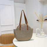 Large-capacity Straw Bag Tote Shoulder Bag Woven Handbag