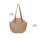 Large-capacity Straw Bag Tote Shoulder Bag Woven Handbag
