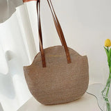 Large-capacity Straw Bag Tote Shoulder Bag Woven Handbag