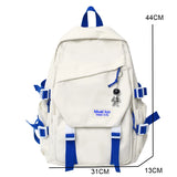 High Capacity Nylon College Backpack Travel School Bag