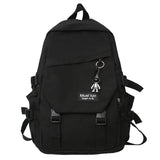 High Capacity Nylon College Backpack Travel School Bag