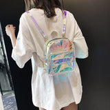 Clear PVC Double Shoulder Bag for Girls