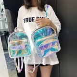 Clear PVC Double Shoulder Bag for Girls