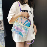 Clear PVC Double Shoulder Bag for Girls