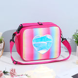 Rainbow Lunch Box & Insulated Bag Set for Women Girls