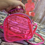 Laser Transparent Crossbody Bag Mini Jelly PVC Clear Shoulder Messenger Tote