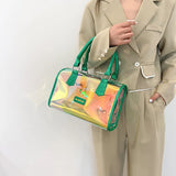 Transparent Crossbody Bag Jelly Tote Travel Handbag