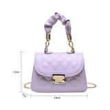 Lattice Pattern Shoulder Bags Retro Chain Small Crossbody Handbags