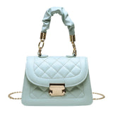 Lattice Pattern Shoulder Bags Retro Chain Small Crossbody Handbags