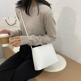 Lattice Pattern Envelop Handbag PU Leather Shoulder Crossbody Bag