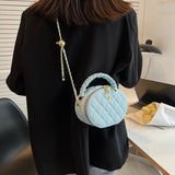 Lattice Totes Famous PU Leather Women's Handbag Short Handle Shoulder Bag