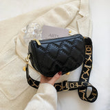 Lattice Women Shoulder Bags Female Handbags Wide Shoulder Strap