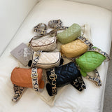 Lattice Women Shoulder Bags Female Handbags Wide Shoulder Strap