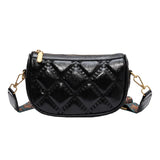 Lattice Women Shoulder Bags Female Handbags Wide Shoulder Strap