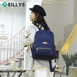 Leather Backpack Ladies Zipper Backpack Teenager School Bag Women Bag
