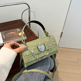 Leather Shoulder Bag Top Handle Handbag for Traveling