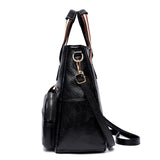Women's Leather Tote Bag Large Capacity Shoulder Handbag