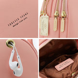 Leather Mini Backpack Purse for Women Ladies Tote