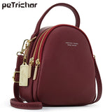 Leather Mini Backpack Purse for Women Ladies Tote