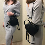 Leather Mini Backpack Purse for Women Ladies Tote