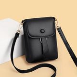 Leather Mobile Phone Bag Women's Shoulder Bags Messenger Bags