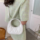 Pure Zipper Leather Shoulder Bags for Women Birthday Gift