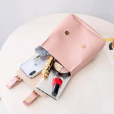 Leather Small Shoulder Bag Female Handbags Women Patchwork Colors Cross Body Pur