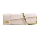 Leather Solid Handbags Women Shopper Underarm Bag Golden Chain