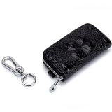 Crocodile Pattern Leather Key Wallet Holder