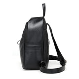 Leather Women Backpack School Backpacks Zipper School Bag For Girls