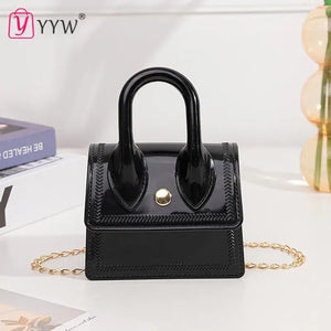 Pink Mini Square Shoulder Bag Women's Sling Messenger Bag