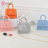 Pink Mini Square Shoulder Bag Women's Sling Messenger Bag