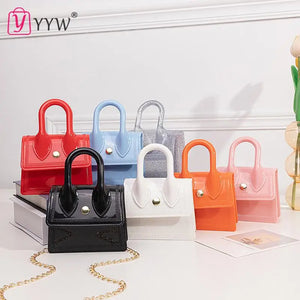 Pink Mini Square Shoulder Bag Women's Sling Messenger Bag