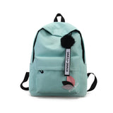 Leaves Backpack Printed Plants Canvas Student School Bags Teenager Girls