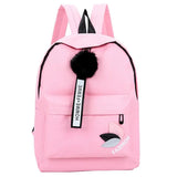Leaves Backpack Printed Plants Canvas Student School Bags Teenager Girls